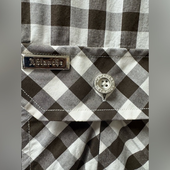Abalanche Brownand White Casual Button Down Shirt size 3XL - Picture 3 of 7